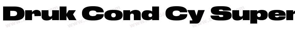 Druk Cond Cy Super字体转换